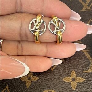 LV Hoop Earrings - Gold & Silver